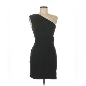 Z Supply Black One-Shoulder Sheath Dress Cocktail Sz Small